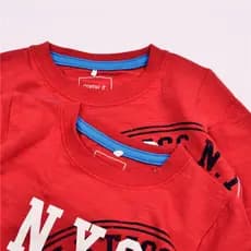 Dinamarca Único Comércio Exterior Primavera Outono Roupas Infantis Camiseta Infantil de Manga Comprida Meninos Camiseta