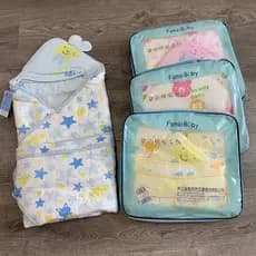 Balcão doméstico bens bebê colcha de algodão puro masculino feminino bebê colcha cobertor colcha com capuz