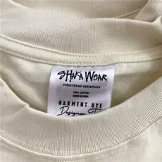 ShakaWear americano Hip Hop Casual solto tamanho grande pesado puro algodão cor sólida pequeno decote Bottoming camiseta