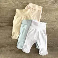 Calça legging fina de algodão puro para bebê, calça legging de algodão puro, estilo primavera outono, cintura alta, prot