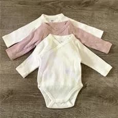 Macacão de bebê estilo fino puro algodão parcial macacão bebê menina manga comprida macacão de bebê