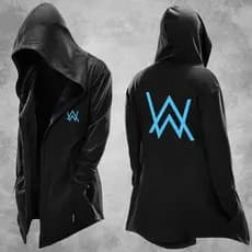Luminoso] Allen Walker Manto Moletom Corta-vento Alan Walker Periférico Masculino Música Eletrônica Roupas Jaqueta Forro