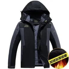 Jaqueta acolchoada de algodão para idosos de meia-idade Jaqueta masculina Pai Jaqueta acolchoada de algodão de inverno J