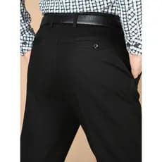 Calças de pai primavera outono inverno calças casuais calças masculinas de meia-idade soltas calças masculinas idosas de
