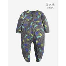Macacão de bebê quatro estações zíper pijamas macacão de bebê puro algodão macacão de bebê Casual roupas infantis