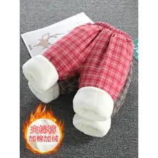 Crianças meninas velo-fleece-calças de lã meninos outono estilo inverno exterior Wear versão coreana moda pequena
