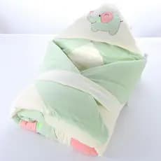 Colcha para bebê recém-nascido, algodão puro, engrossado, estilo inverno, cobertor, colcha, produtos para bebês recém-na