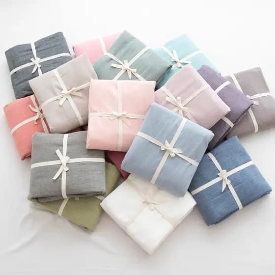 Muji capa de edredom de algodão lavado, capa de edredom, lençol único, algodão puro, bom produto, duplo, simples, cor só