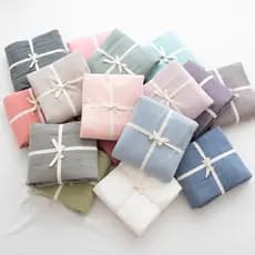 Muji capa de edredom de algodão lavado, capa de edredom, lençol único, algodão puro, bom produto, duplo, simples, cor só
