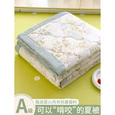 Colcha de ar condicionado Floral colcha fresca de verão colcha de verão dormitório lavável à máquina único colcha de alg