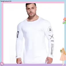 Kit De 3 Homens E # 3 Camisas Térmicas De Manga Comprida 9 Com Proteção UV