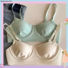 Sem sensação confortável novo estilo pequeno peito coleta roupa interior feminina sem costura suporte macio sem anel de