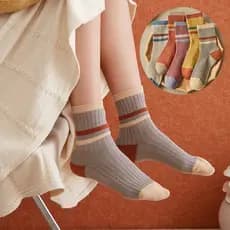 Meias grossas quentes femininas 2026 novo estilo de venda quente ins na moda outono inverno respirável desodorante cor c