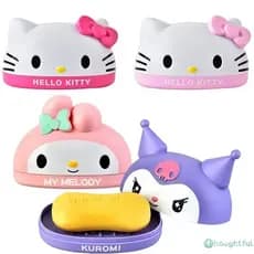 Caixa De Sabonete Sanrio Hello Kitty Atenciosa Anime Kuromi Escorredor De Sabão Prateleira De Armazenamento Acessórios D