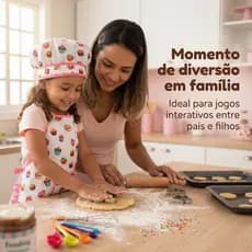 Avental de brinquedo de cozinha para crianças conjunto de utensílios de panificaçãomini cozinha simulada avental de bolo