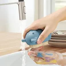 Escova de Limpeza de Unhas em Forma de Urso para Crianças, Escova de Cerdas para Esfregar | Escova de fácil manuseio par