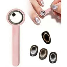 Ímã para nail art em formato de olho de gato em anel 2026, ferramenta magnética redonda para olho de gato, ferramenta ma