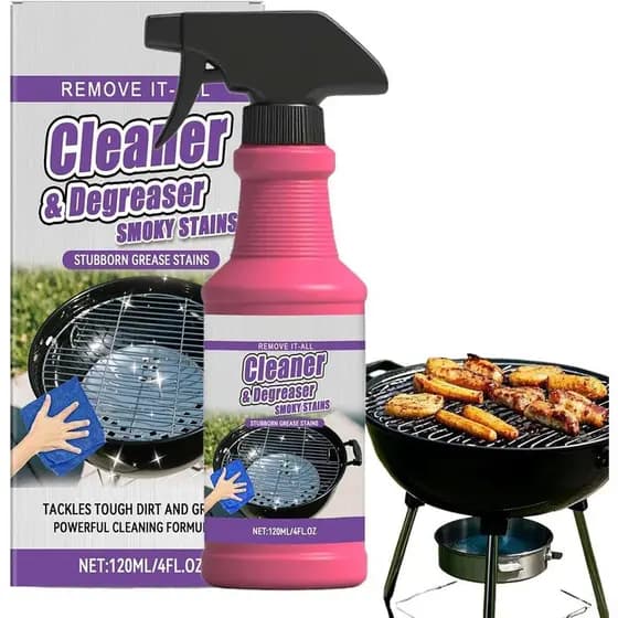 Spray Poderoso para Limpeza de Grelhas, Desengordurante Pesado para Churrasqueiras, Para Grelhas Externas, Remove Gordur