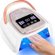 Lâmpada de unhas UV LED recarregável, lâmpada de unhas sem fio SKYUV para esmalte em gel, lâmpada de unhas UV com 4 conf