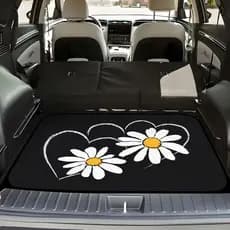 Tapete de porta-malas impresso com padrão de carro, tapete de transporte durável, adequado para carro, Design elegante e