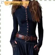Vestido Longo Vintage de Camurça com Patches Xadrez para Mulheres