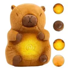 Capivara Breathing Plush Filo Bear Toy Para Dormir Anti-Ansiedade Com Luz E Som