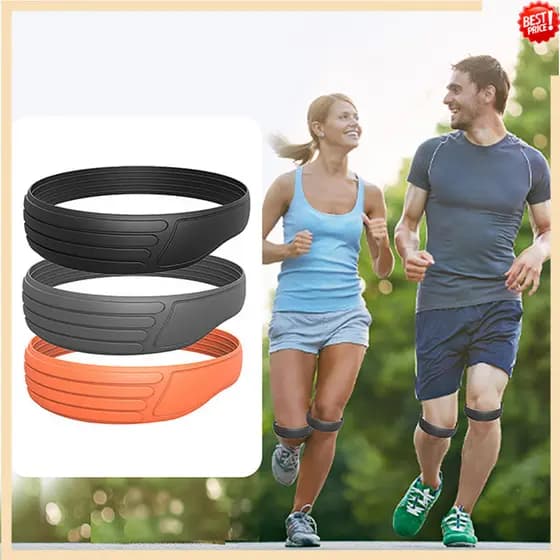 1 Par Patela Tendão Cinta De Joelho Para Alívio Da Dor Basquete Estabilizador Silicone Banda Elasticidade Anel Patelar