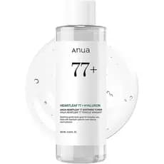 AnuaHeartleaf77 Tônico Calmante, Tônico Facial Hidratante e Calmante para Pele de Vidro, Ácido Hialurônico, Hidratante L