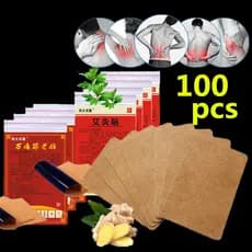 100pcs Moxibustäo Remendo Alfvio dedor imediato Adesivos Auto-AdesivosPara Alívio Da Dor / Artrite /Rheumatismo Moxibust