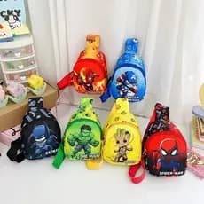 Adicionar ao Carrinho Bolsa de Peito Infantil Disney Marvel Homem-Aranha Capitão América Homem de Ferro Bolsa de Ombro
