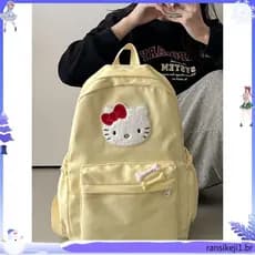 Kitty kitty mochila bonito menina coração estudante do ensino médio júnior estudante do ensino médio mochila versão core