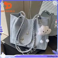 DR YWORLD commuter saco feminino 2026 novo estilo bolsa de ombro bolsa feminina estudante universitário classe commuter