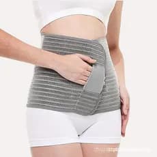 Cinta Abdominal Pós-parto Ajustável de Fibra de Bambu, Cinta Abdominal para Mulheres Pós-gravidez, Cinta Abdominal de Re