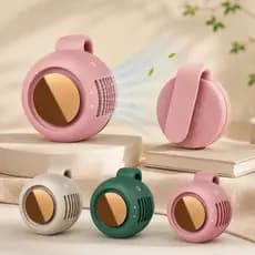 Ventilador elétrico portátil silencioso sem pás, ventilador de cintura ajustável com três velocidades, ventilador de res