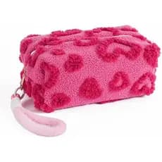 SxoSyoHeartBolsaDeMaquiagemParaMulheres,BolsasDePelúcia,RosaPérola | organizadordebolsas,organizadordemaquiagem,escovasd