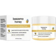 BeezemahingHoneyOat para Pele Seca e Sensível, Sem Fragrância, Hidratante com Aveia, Óleo, Glicerina e Alantoína, Rápida