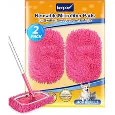Pano de Limpeza Reutilizável Keepow de Microfibra para Mop Húmido, Compatível com Mop Swiffer Sweeper para Limpeza de Pi