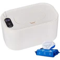 Aquecedor de Lenços para Bebês, Dispensador Elétrico, Aquecedor de Lenços Digital com Temperatura Ajustável, Aquecimento