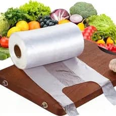 Sacos para Armazenamento de Alimentos, 1 Rolo com 100 Peças, Sacos Duráveis e Resistentes a Rasgos para Manter a Frescur