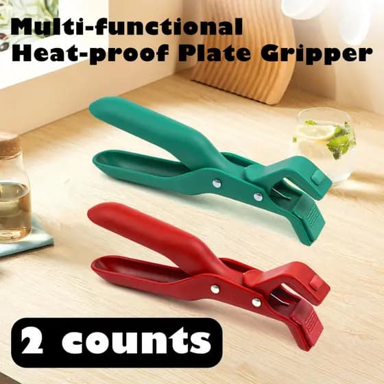 2ountsHotPlateGripper, Ferramenta Multiuso Antiaderente para Tigelas, Pratos, Panelas, Suporte para Seringas, Pinças, Ut