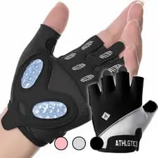 Luvas De Fitness Para Prevenção De Calos De Aderência Pegajosa Undongnamnyeo (2 Unidades/Cinza , Preto , Rosa/S , L)-Mei