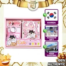 HAYONG Cute Cat Nyan Punch Journal Decoração 116 Unidades Mega Set (1 Unidade)-Adesivo De Diário De Papelaria De Luxo Ca