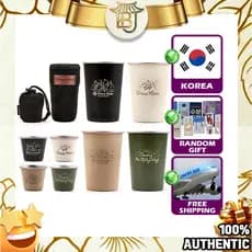 Conjunto De Copos De Aço Inoxidável Colorido Para Acampamento Com Bolsa-Caneca De Viagem Piquenique Ao Ar Livre Premium