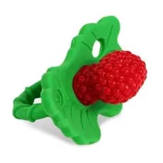 RaZbaby RaZberry Mordedor de Silicone para Bebês - Berrybumps Alivia a Dor nas Gengivas dos Bebês, Livre de BPA, Fácil d