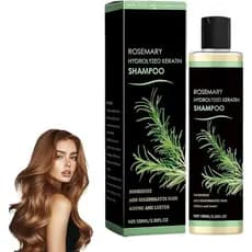 Shampoo de Alecrim para Crescimento Capilar, Shampoo Espessante e Fortificante com Queratina Hidrolisada e Vitamina C, S