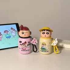 2026 novo produto Crayon Shin-Chan Mini copo térmico de alto valor feminino pequeno copo de água crianças bonito pequeno
