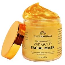 Promoção de um Dia: Máscara Facial de Ouro 24K, Máscara Anti-Envelhecimento para uma Pele Impecável e Hidratada, Ajuda a