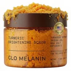 Esfoliante de Cúrcuma GLO Melanin para Manchas Escuras, Clareamento da Parte Interna das Coxas, Área do Biquíni, Axilas