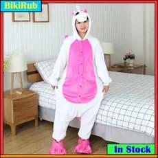 Pijama De Macacão Com Capuz De Animal Unicórnio Macio E Aconchegante De Natal Kigurumi , De Flanela Quente De Uma Peça P