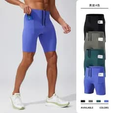 Shorts magros verão novo estilo musculação ginástica calças de compressão masculino fino-ajuste maratona correndo shorts